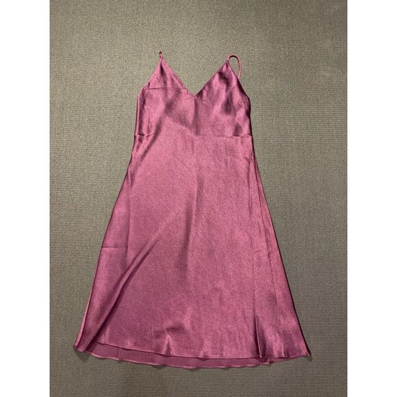 Natori Women's Purple Infinity Jacquard Slip Dress Nightgown‎ Size Small - Picture 1 of 6